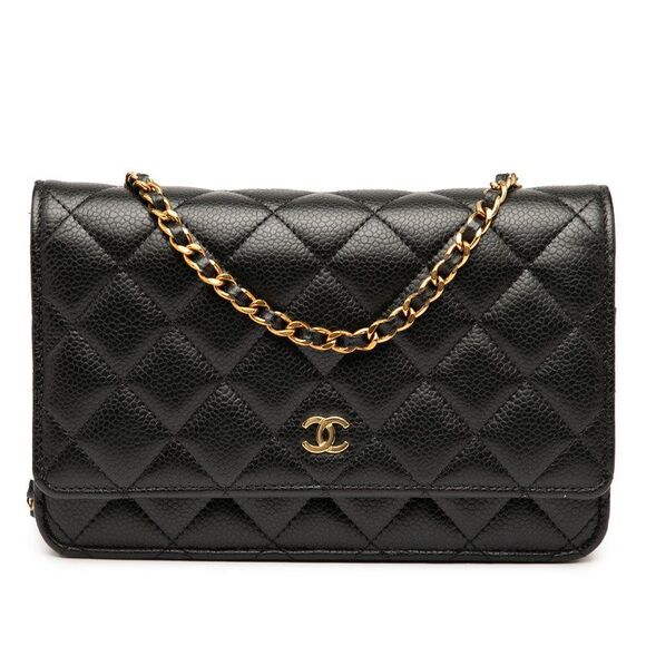 CHANEL Handbags - Chanel Coco Mark Matelasse Caviar Skin Chain Shoulder Bag